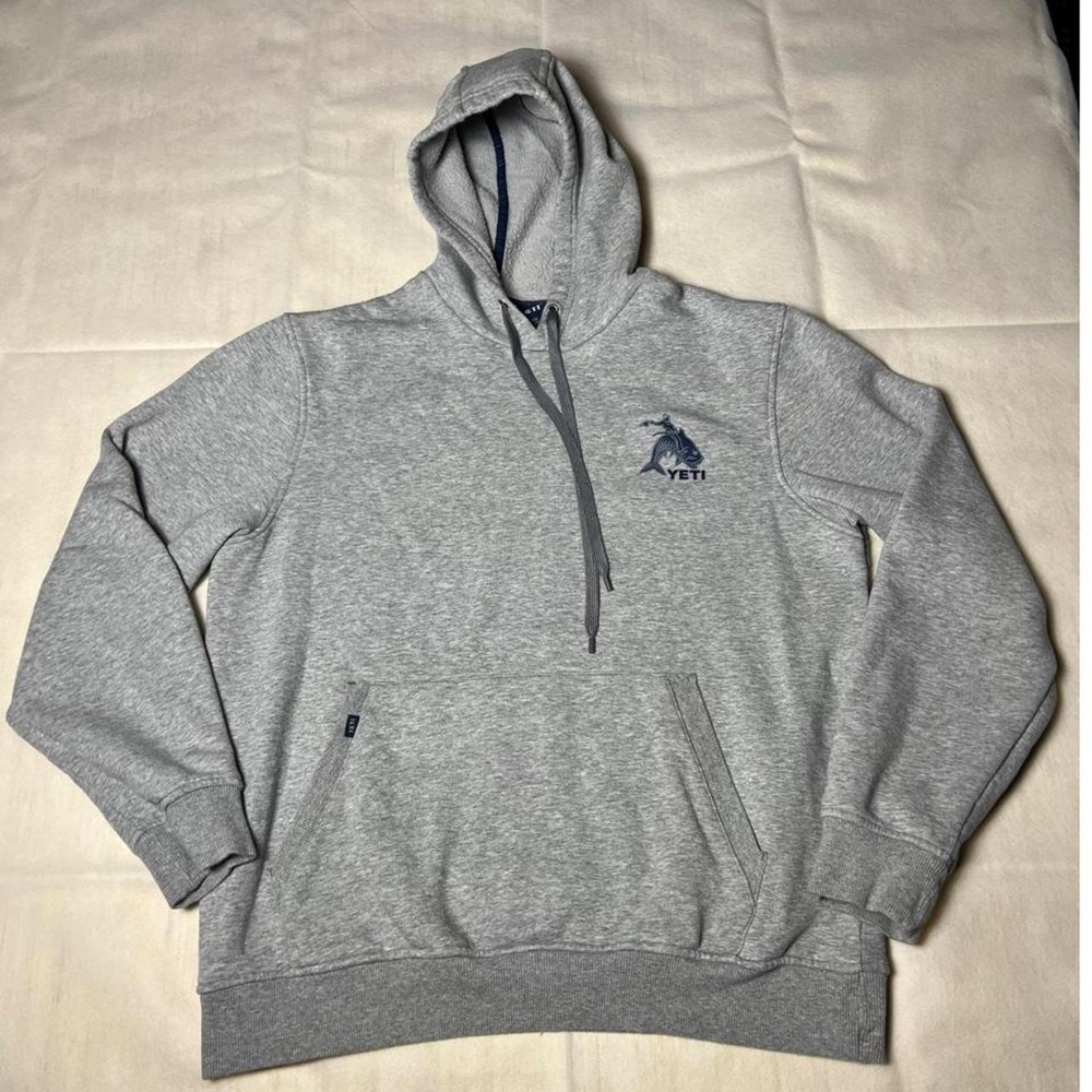 Gray Yeti hoodie logo